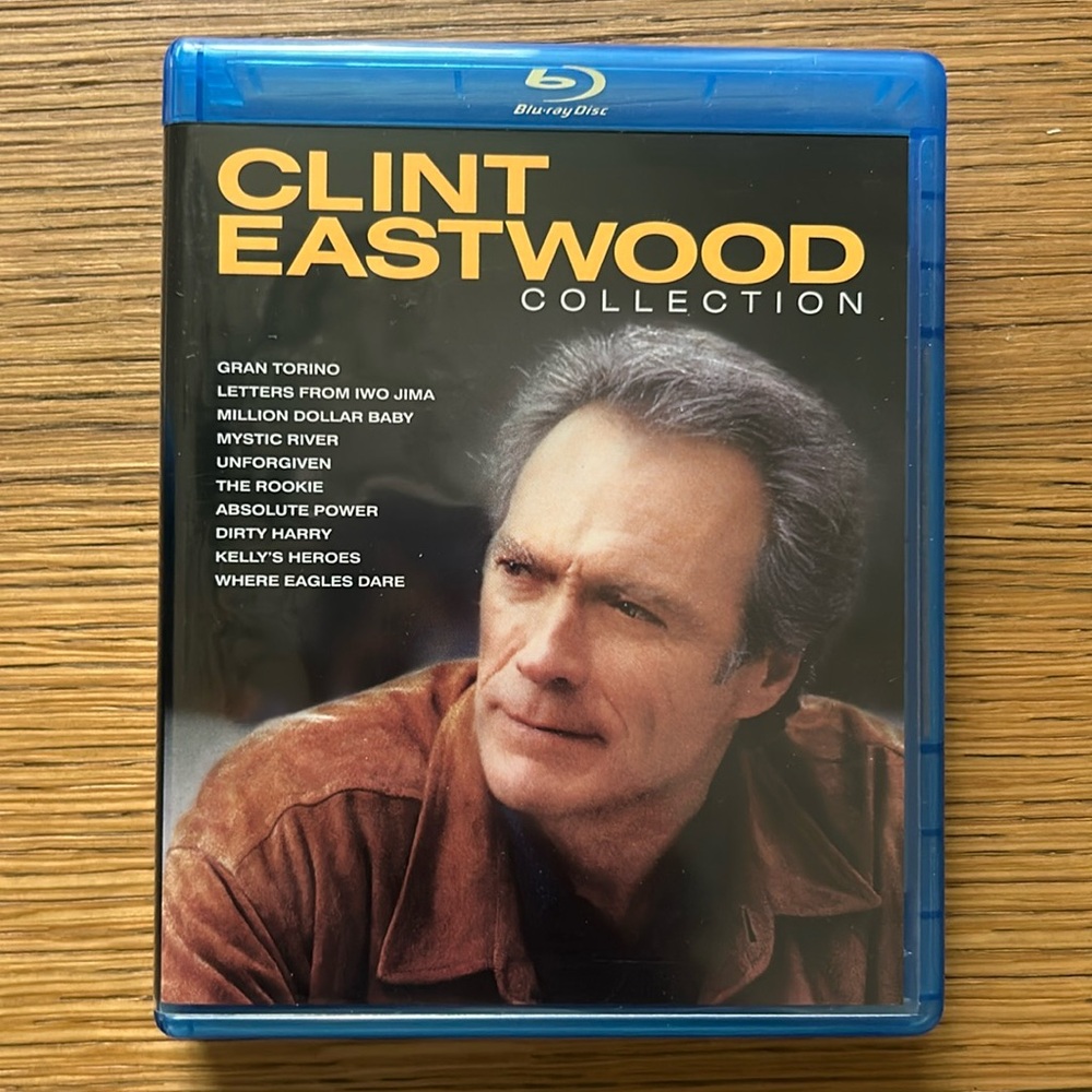 Clint Eastwood Collection. 10 Disc Set.  10 of his Greatest Films. Blu-ray.